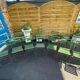 14 chaises pliantes de jardin