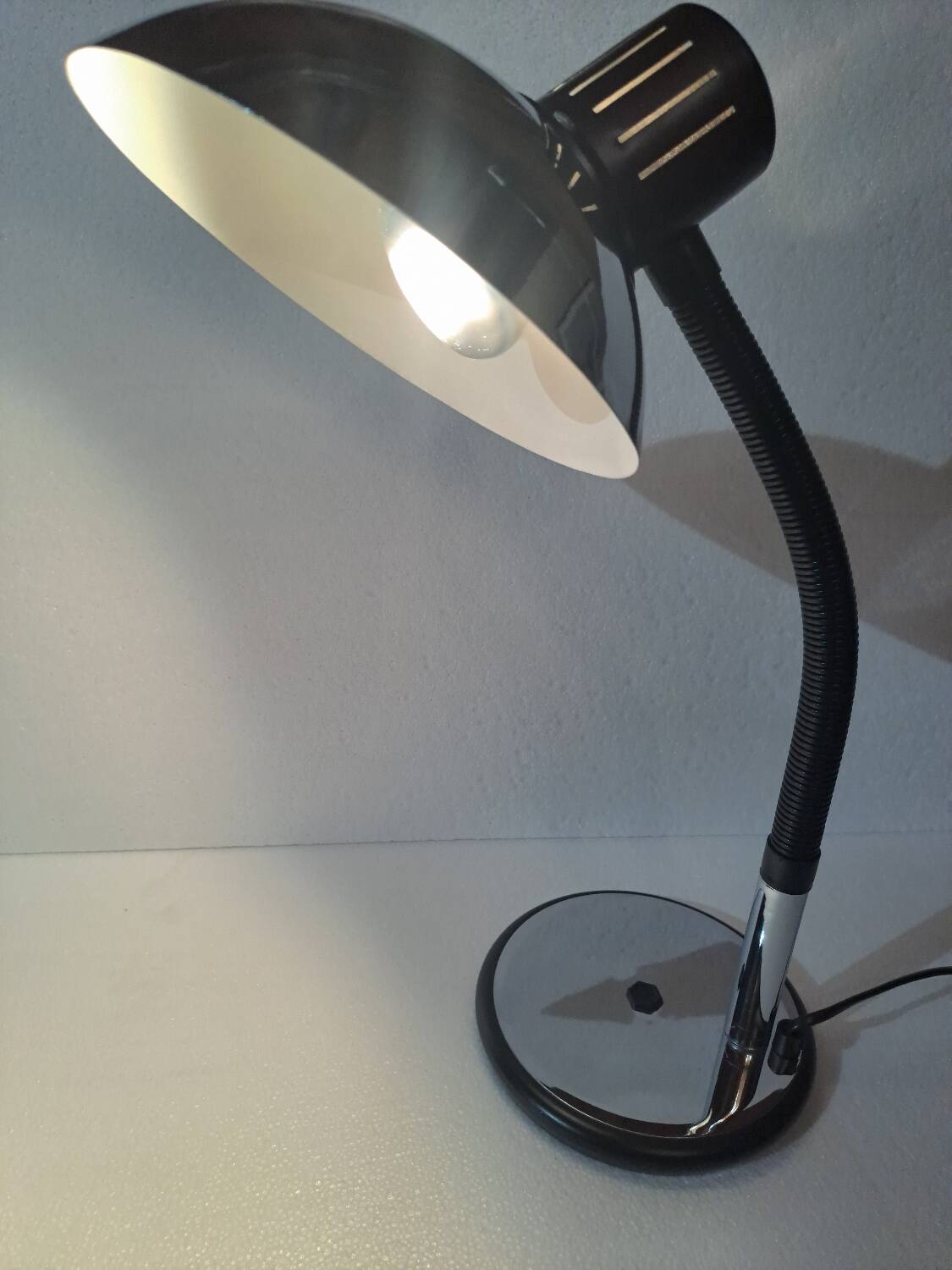 Lampe de bureau articulée Aluminor années 80