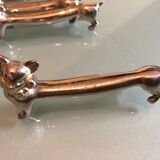 Set of 12 cat knife holders