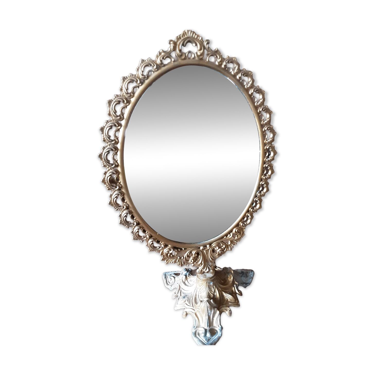 Miroir laiton ancien