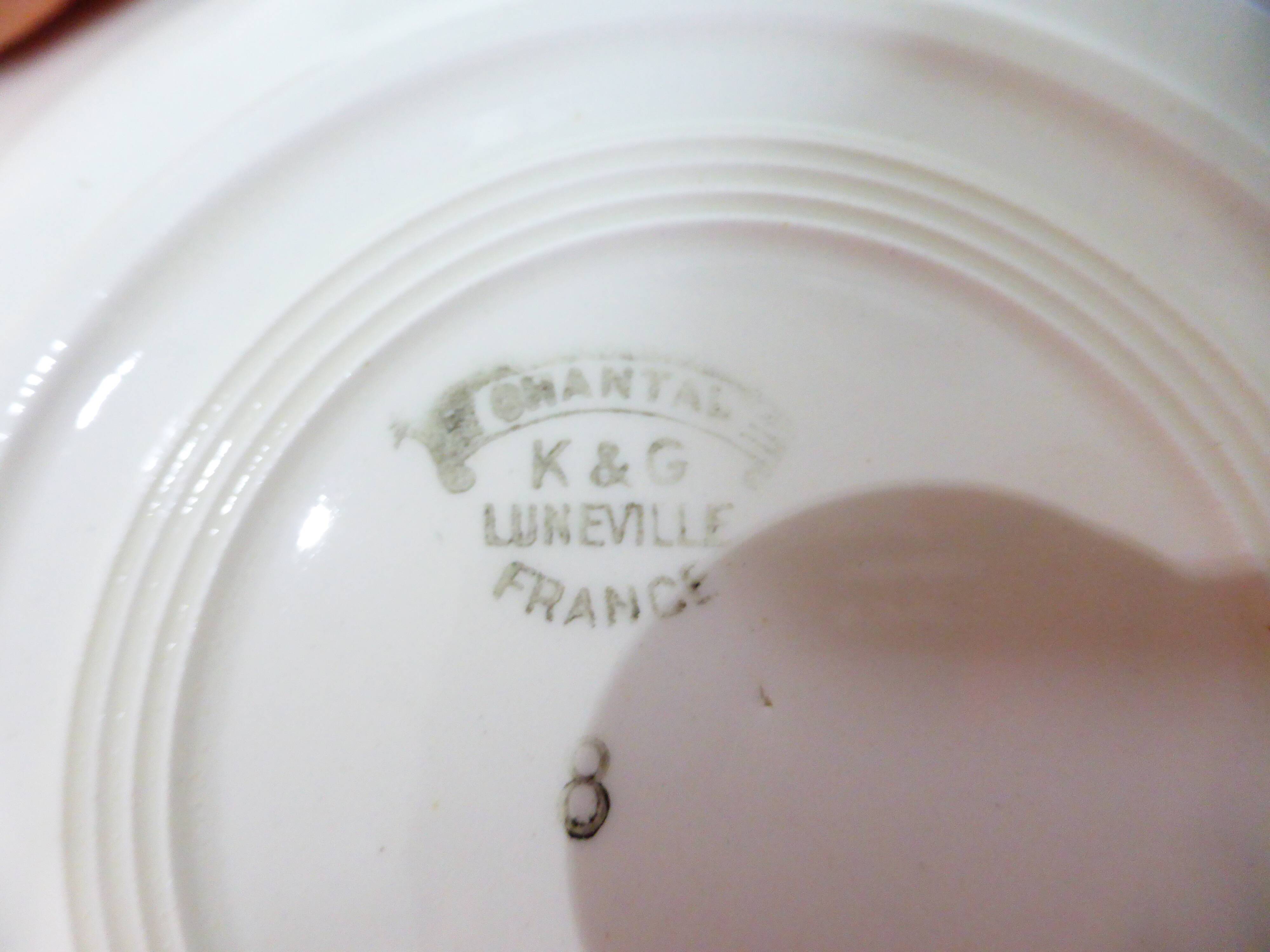 4 vintage deep plates from K&G Luneville model Chantal 220516