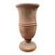 Ancient turned wooden vase, olive or fruitwood.