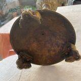 Old gilded bronze lamp base