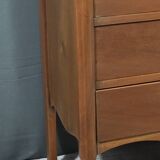 Small mahogany veneer chest of drawers, Art Deco – 1940