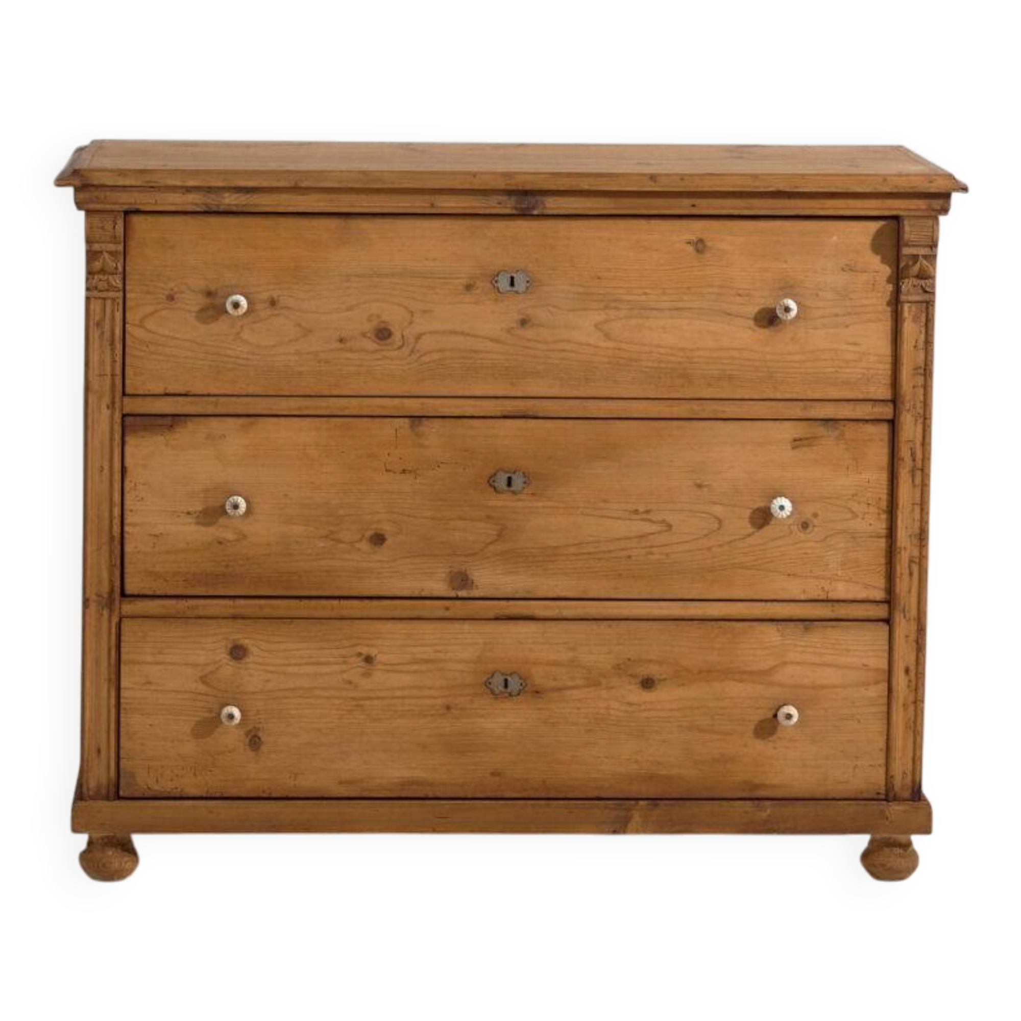 Antique pine wood commode – Central Europe (c.1900) #116