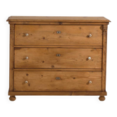 Commode ancienne en bois du pin – Europe centrale (c.1900) #116