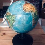 World map lamp