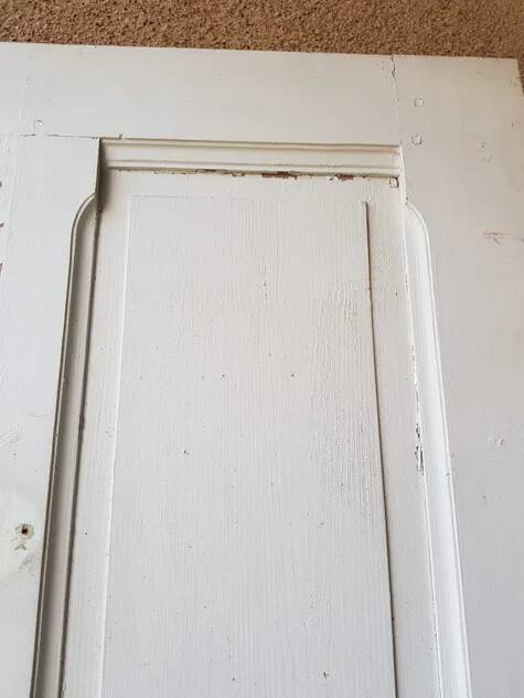Old wooden exterior door