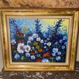 Canvas painting painted with a knife