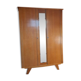 Vintage wooden wardrobe from the 50s