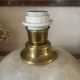 Capiz shell lamp and vintage brass