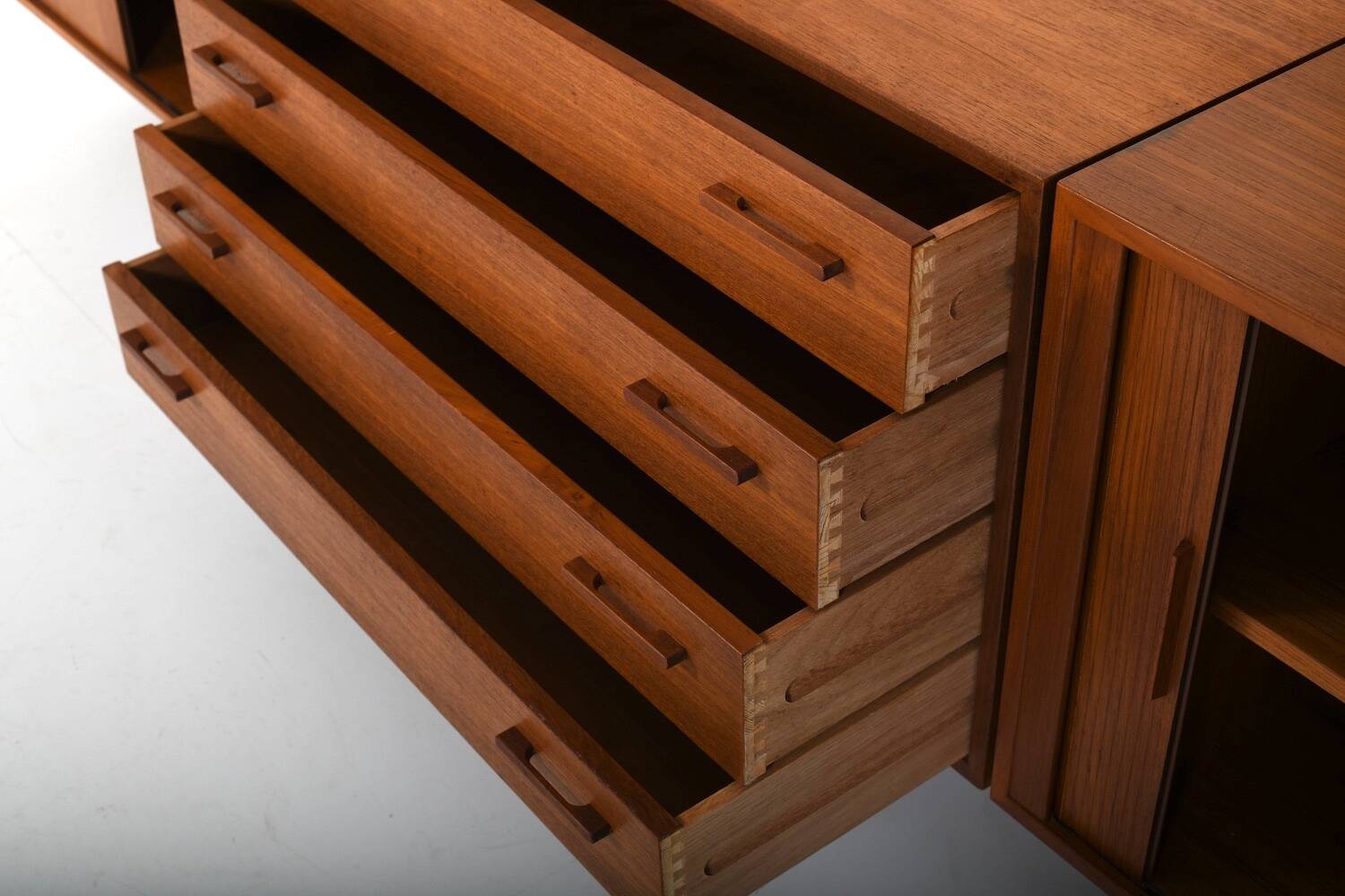 Teak Wall System by Kai Kristiansen for FM Denmark 1960s