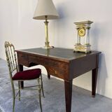 Empire style desk in solid mahogany, 19th century