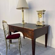 Empire style desk in solid mahogany, 19th century