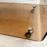 Smoked plexiglass coffee table