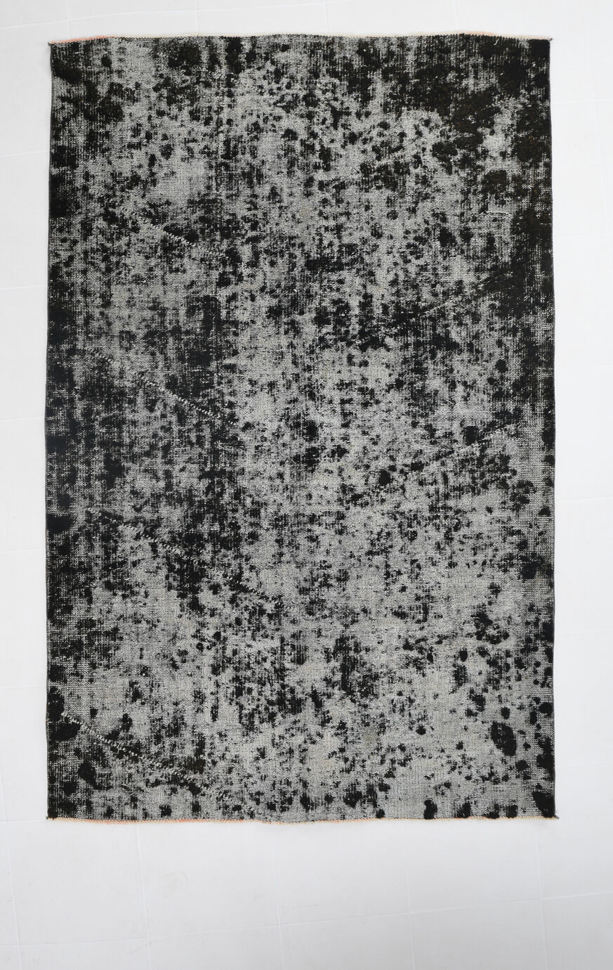 Distressed wool vintage tapis rugs 243x158cm