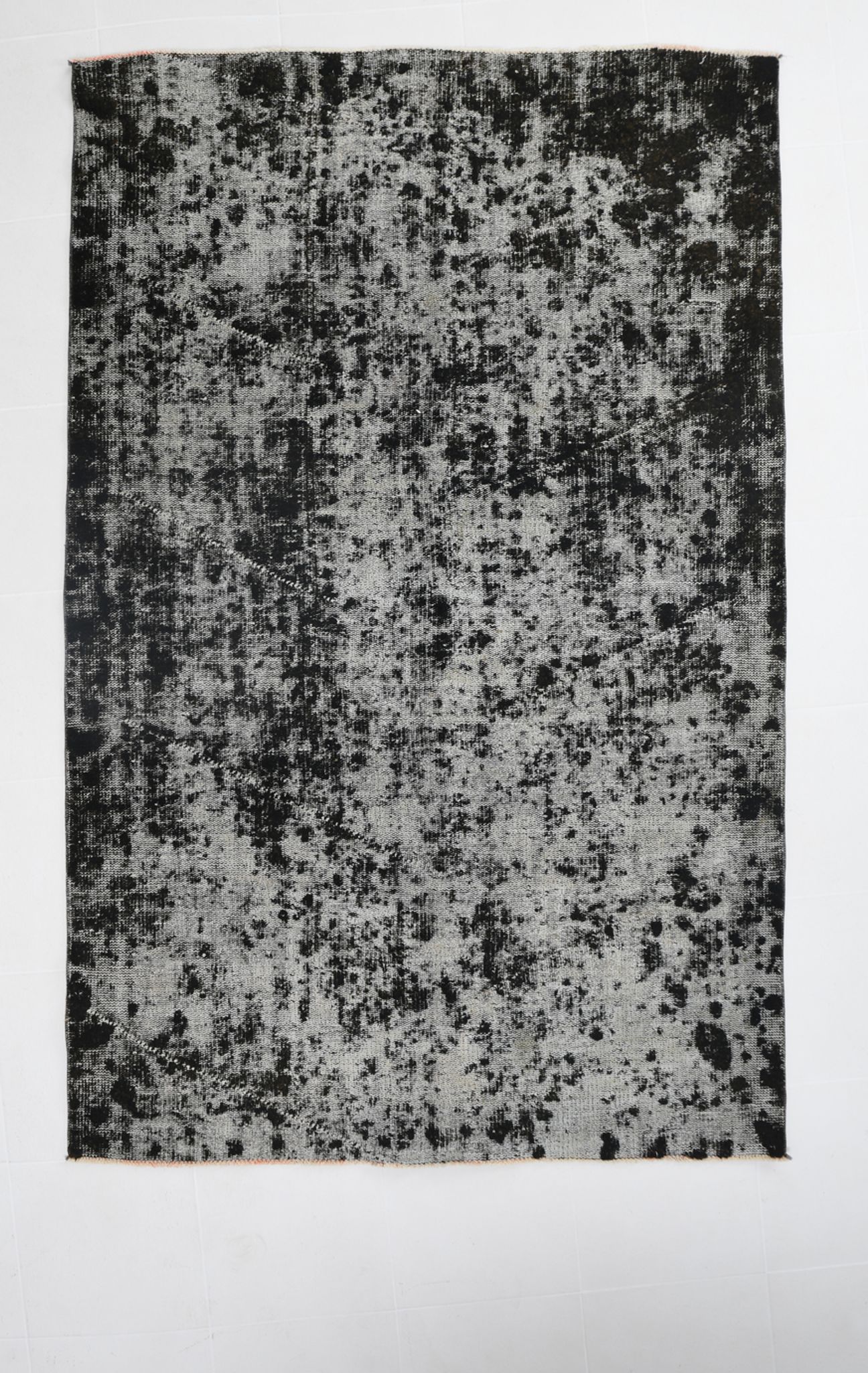 Distressed wool vintage tapis rugs 243x158cm