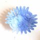 Murano glass cup opaline blue white width 26 cm 60s
