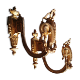 Pair of gilded bronze door-kissing holders