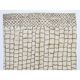 Modern Moroccan Berber Rug Made of Natural Ivory & Brown Wool, Beni Ourain Hand-Knotted Carpet