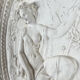 Relief wall panel medallion, allegorical scene, 20th century