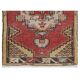 Hand-knotted Small Rug. Vintage Door Mat. Turkish Wool Seat Cover. Entryway Mat. Kitchen Rug