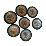 Dessert plates in Pexonne earthenware