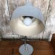 Old Articulated Lamp 70's Gray Metal & Chrome Vintage