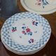 Assiettes plates Digoin Sarreguemines modèle Bastia