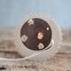 Lampe de table Philips vintage en bois et verre
