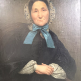 Portrait à l'huile d'une femme