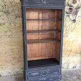 Matte black patinated library