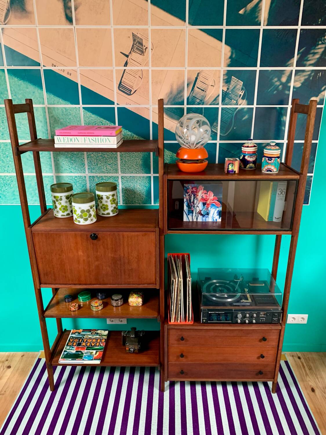 Mid Century vintage bookcase
