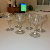 Service verres à digestif en cristal