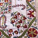 Suzani silk carpet 115x173cm