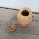 Old gargoulette pot in glazed terracotta