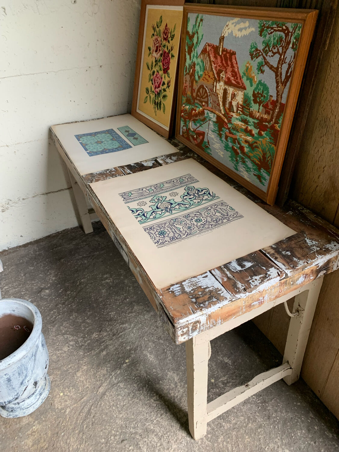 Lithographie ancienne orientale - Ornements de la Perse