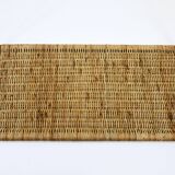 Long side table by Carl Aubock, flower bench, rattan, wicker, Austria, 1950s