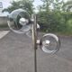 Vintage 1970s space age 3-light floor lamp