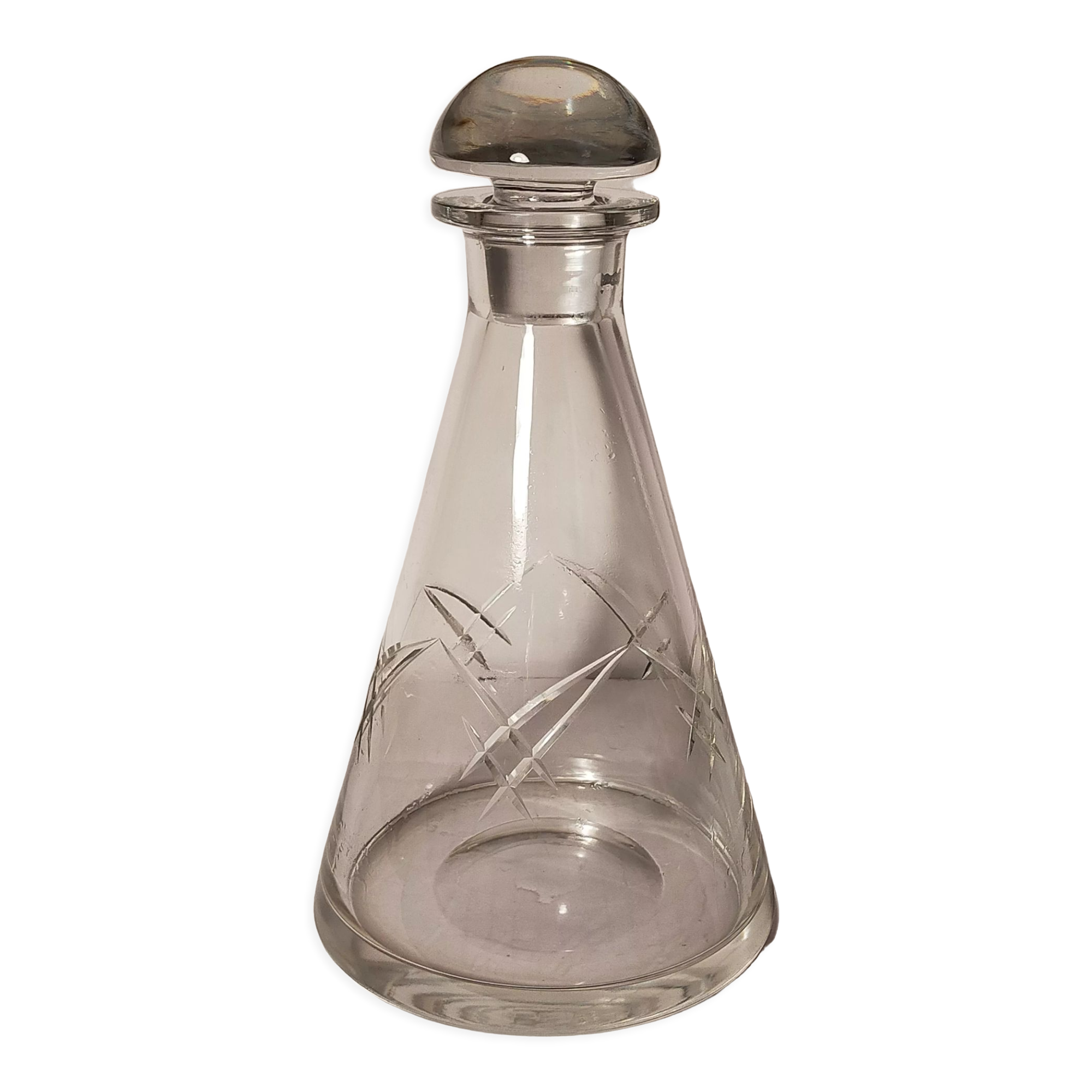 Art-Deco crystal decanter early twentieth century