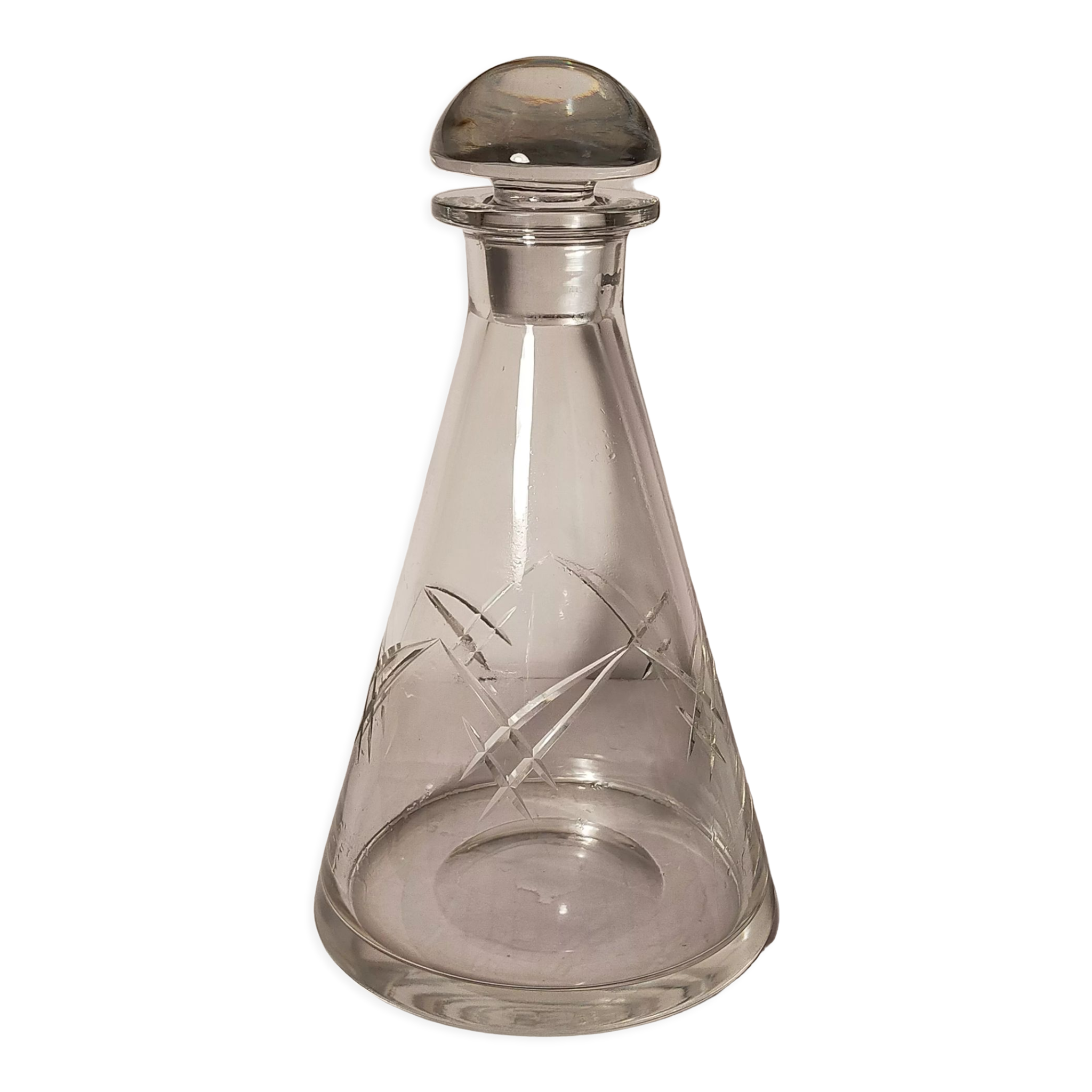 Carafe en cristal Art-Déco début XXème