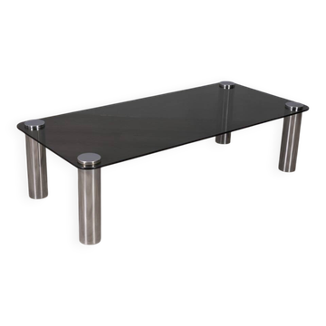 Vintage 1970s coffee table designed by marco zanuso for zanotta
