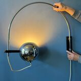 Wall lamp in chrome Herda eyeball space age