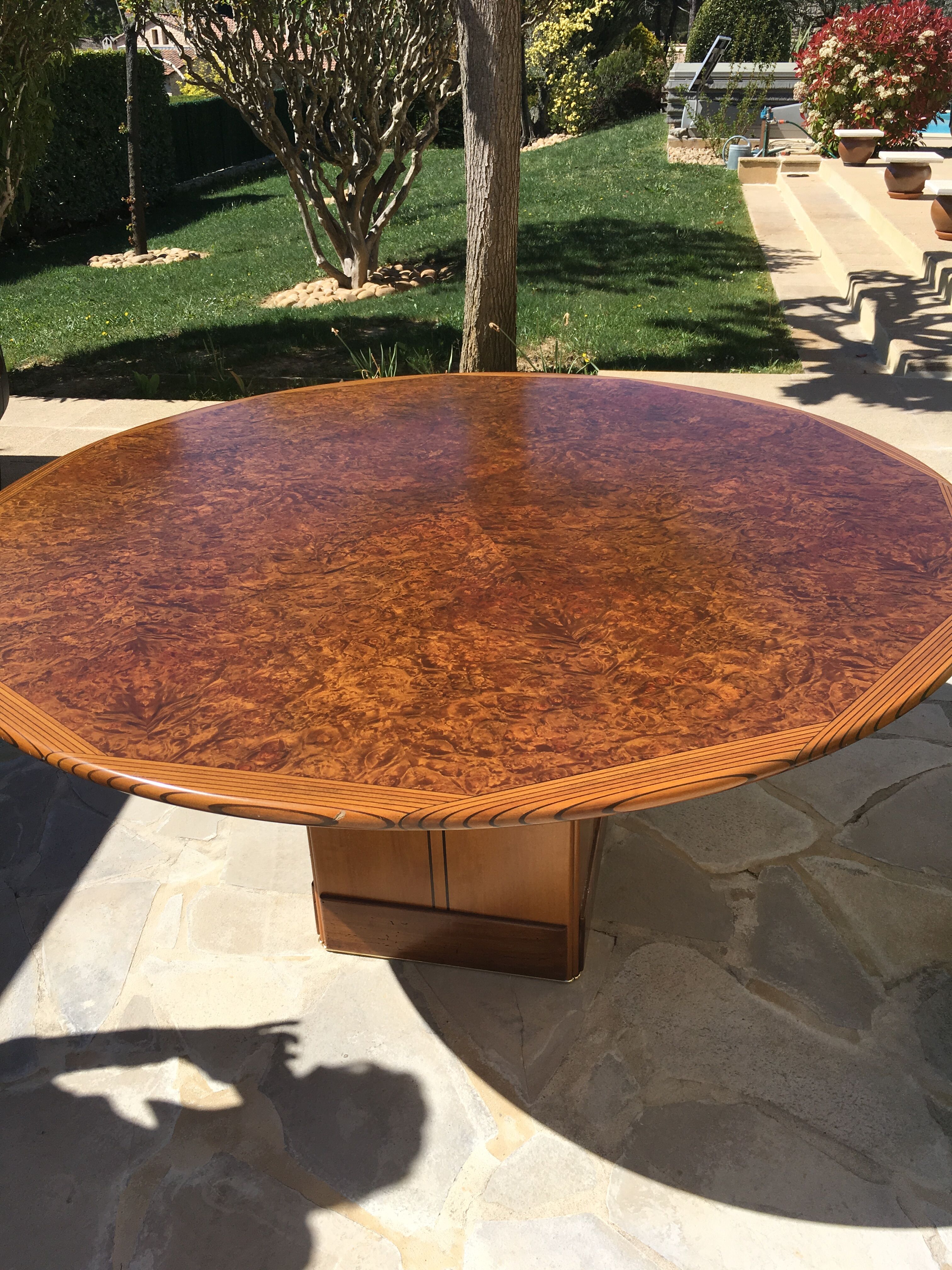 Round table by Tobia and Afra Scarpa Artona edition