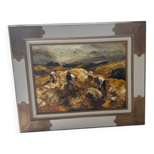Peinture Les Moissonneurs V.Ziminski