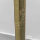 Freestanding coat rack in metal and marble base 1970s vintage modernism