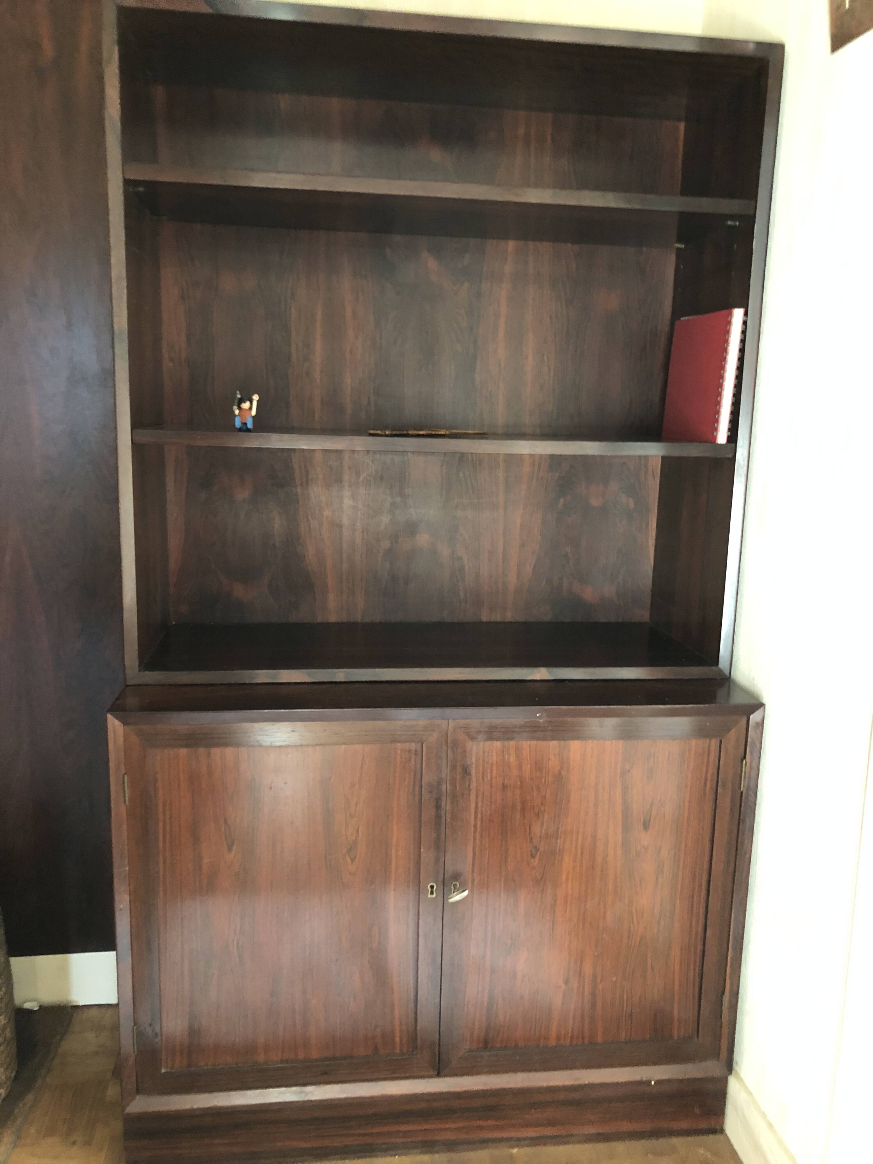 Library set/Dish cabinet rosewood Danish manufacture