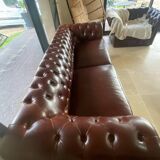 Leather Chesterfield sofa