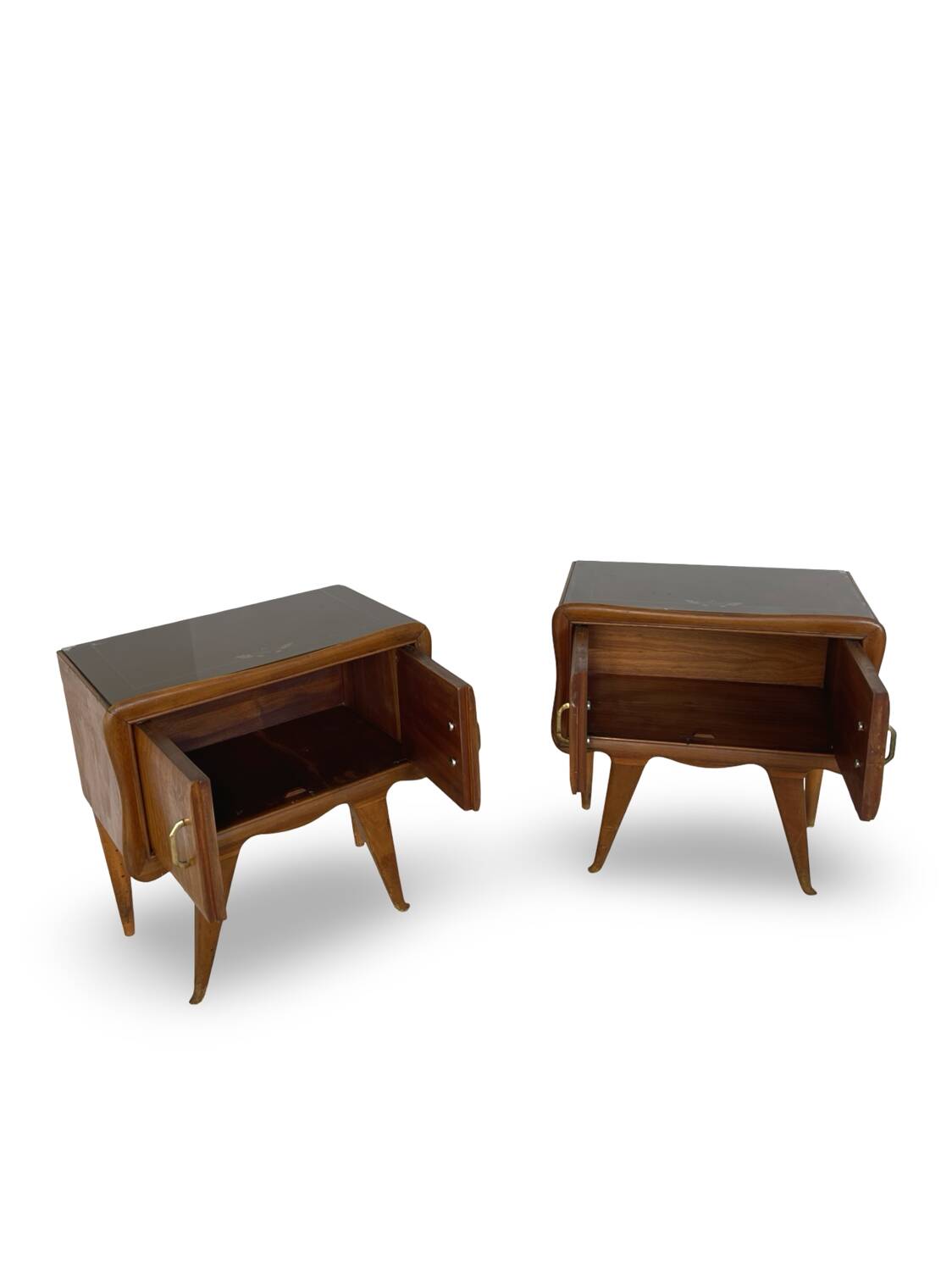 Paire de tables de chevet italiennes, milieu XXème