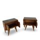 Paire de tables de chevet italiennes, milieu XXème
